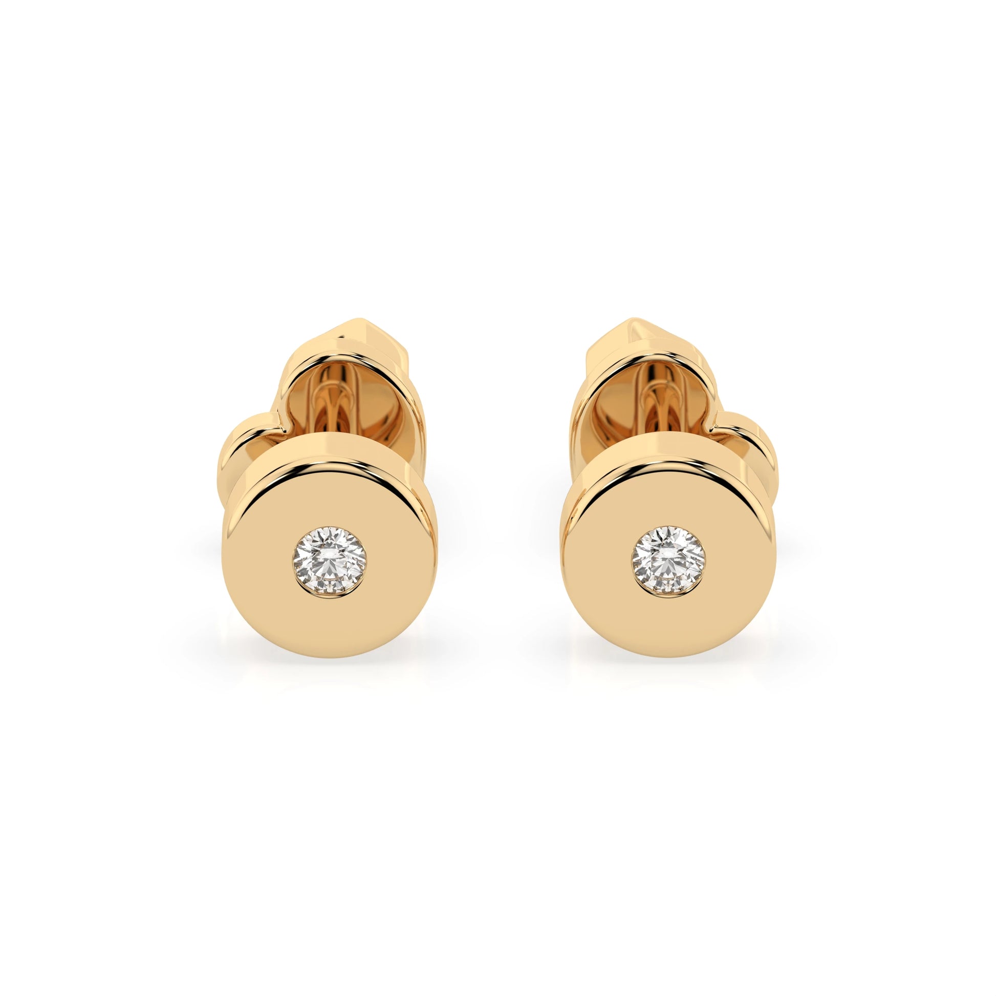 Solitaire Butterfly Earring (Round), 0.04 ct — 102-10050