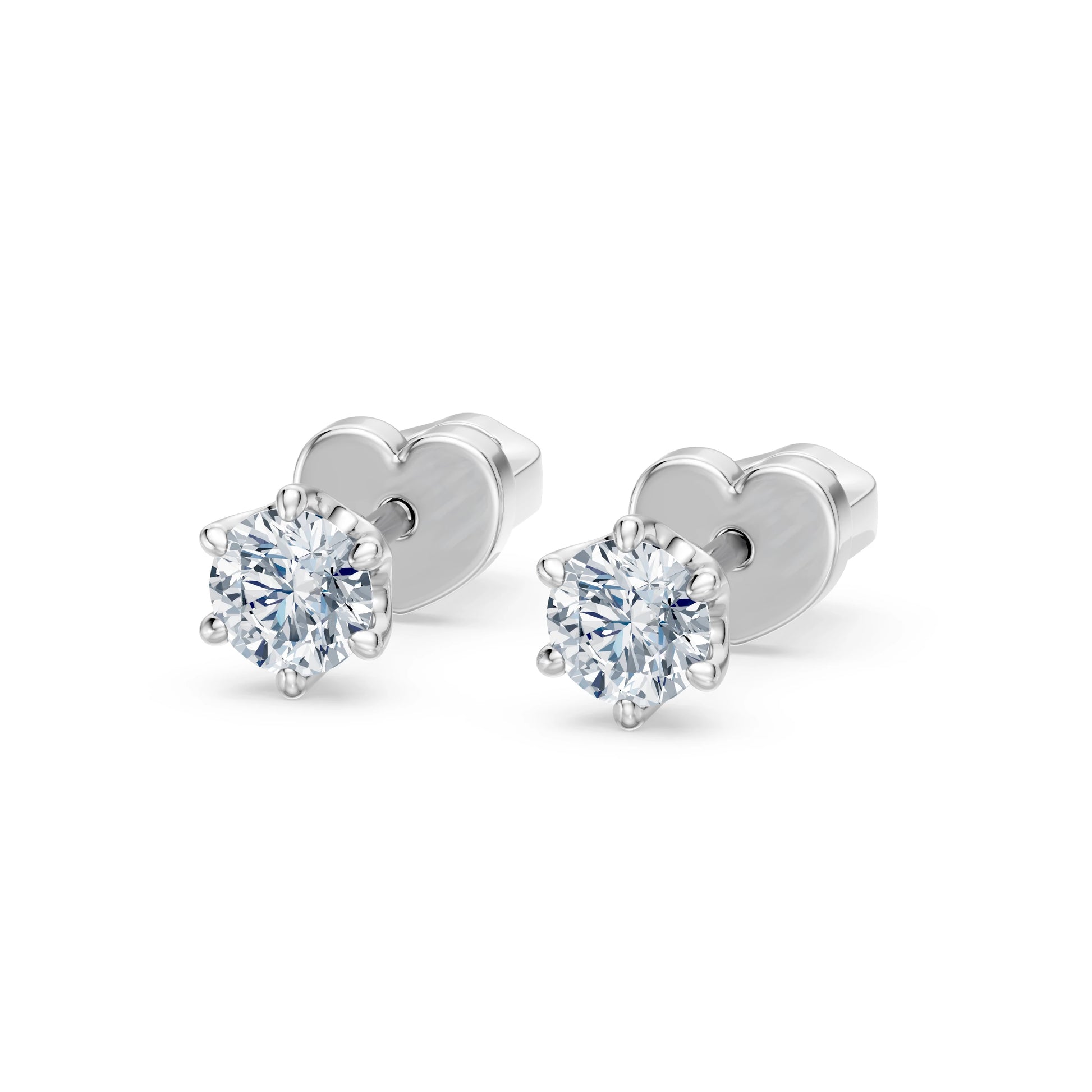 Solitaire Butterfly Earring, 0.5 ct — 102-10040/1(4.0)
