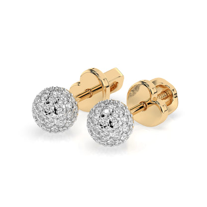 Illusion Earring (Round), 0.46 ct — 102-10090