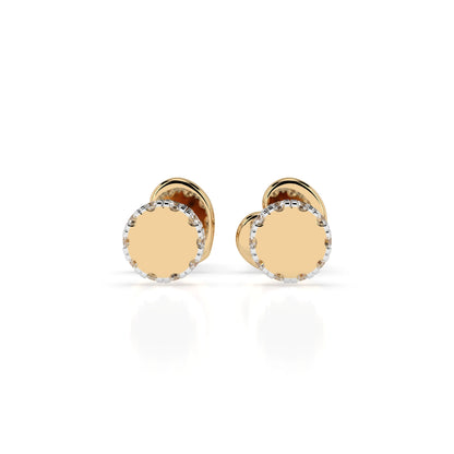Minimalism Earring (Round), 0.1 ct — 102-10029