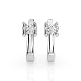 Small Diamond Earrings Round 0.2ct by Qutahia Jewellery