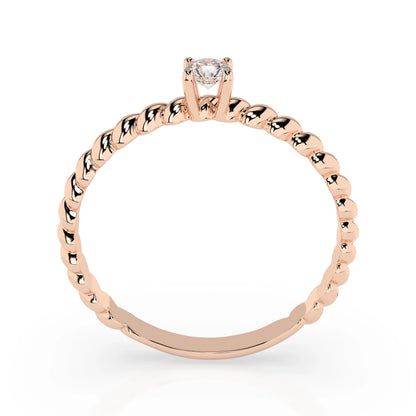 Solitaire Ring (Round), 0.08 ct — 101-10038(2.7)