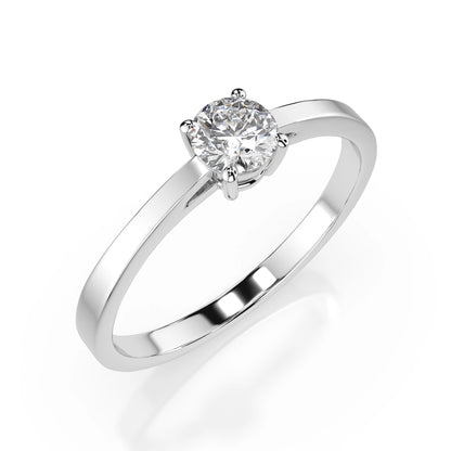 Solitaire Ring (Round), 0.3 ct — 101-10012/1(4.2)