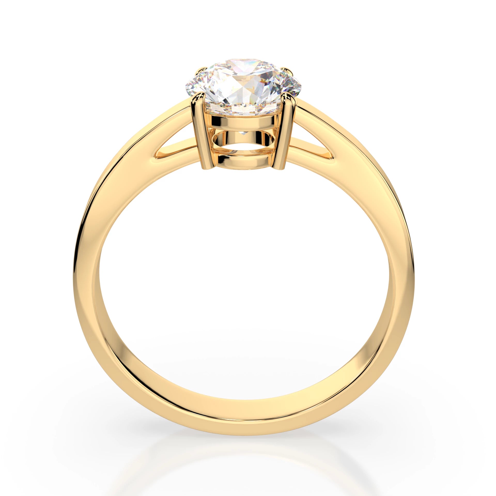 Solitaire Ring (Round), 0.7 ct — 101-10012/1(5.7)