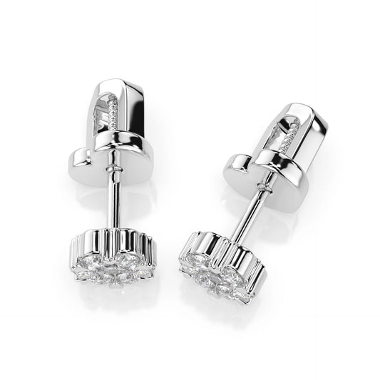 Illusion Earring (Round), 0.03 ct — 102-10015(2.0)