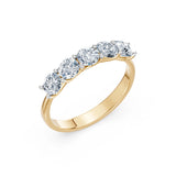 Diamond Eternity Ring Round Brilliant 1.25ct by Qutahia Jewellery
