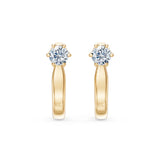Small Diamond Earrings Round Brilliant 0.5ct by Qutahia Jewellery