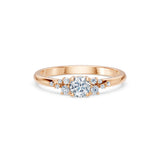Solitaire Eternity Diamond Ring Round Brilliant 0.35ct by Qutahia Jewellery
