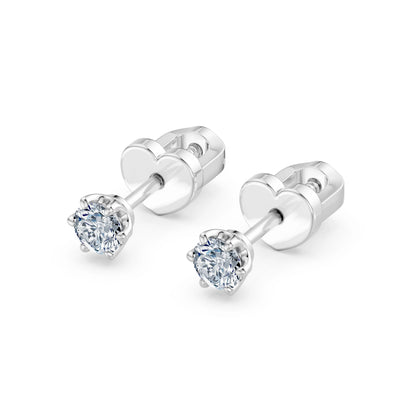 Solitaire Butterfly Earring, 0.3 ct — 102-10040/1(3.4)