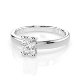 Solitaire Diamond Ring Round 0.3ct by Qutahia Jewellery