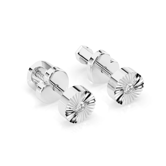 Minimalism Earring (Round), 0.04 ct — 102-10049