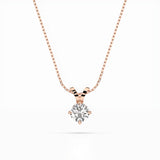 Solitaire Necklace (Round), 0.3 ct — 104-10037(4.2)