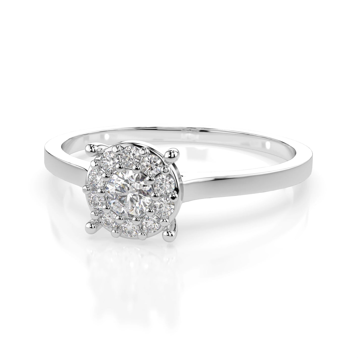 Solitaire Eternity Ring (Round), 0.06 ct — 101-10017/1(2.5)