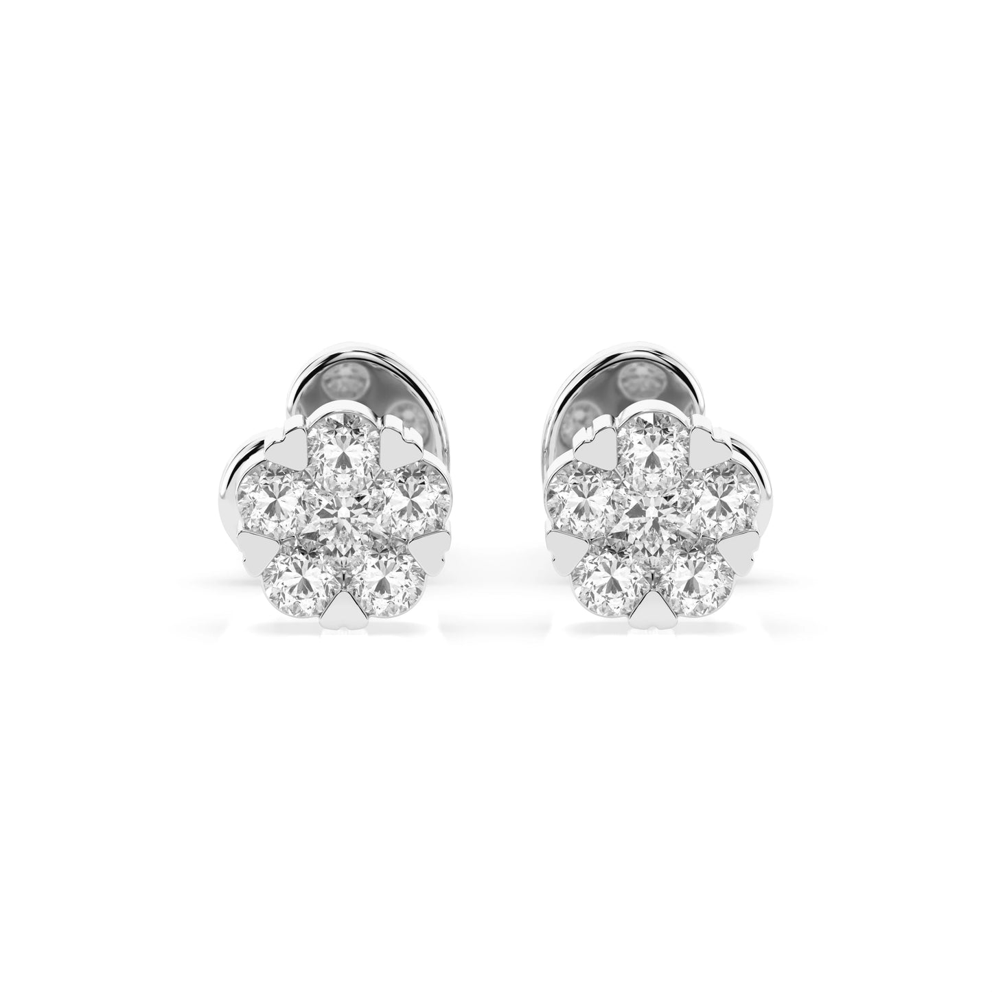 Illusion Earring (Round), 0.03 ct — 102-10015/2(1.5)