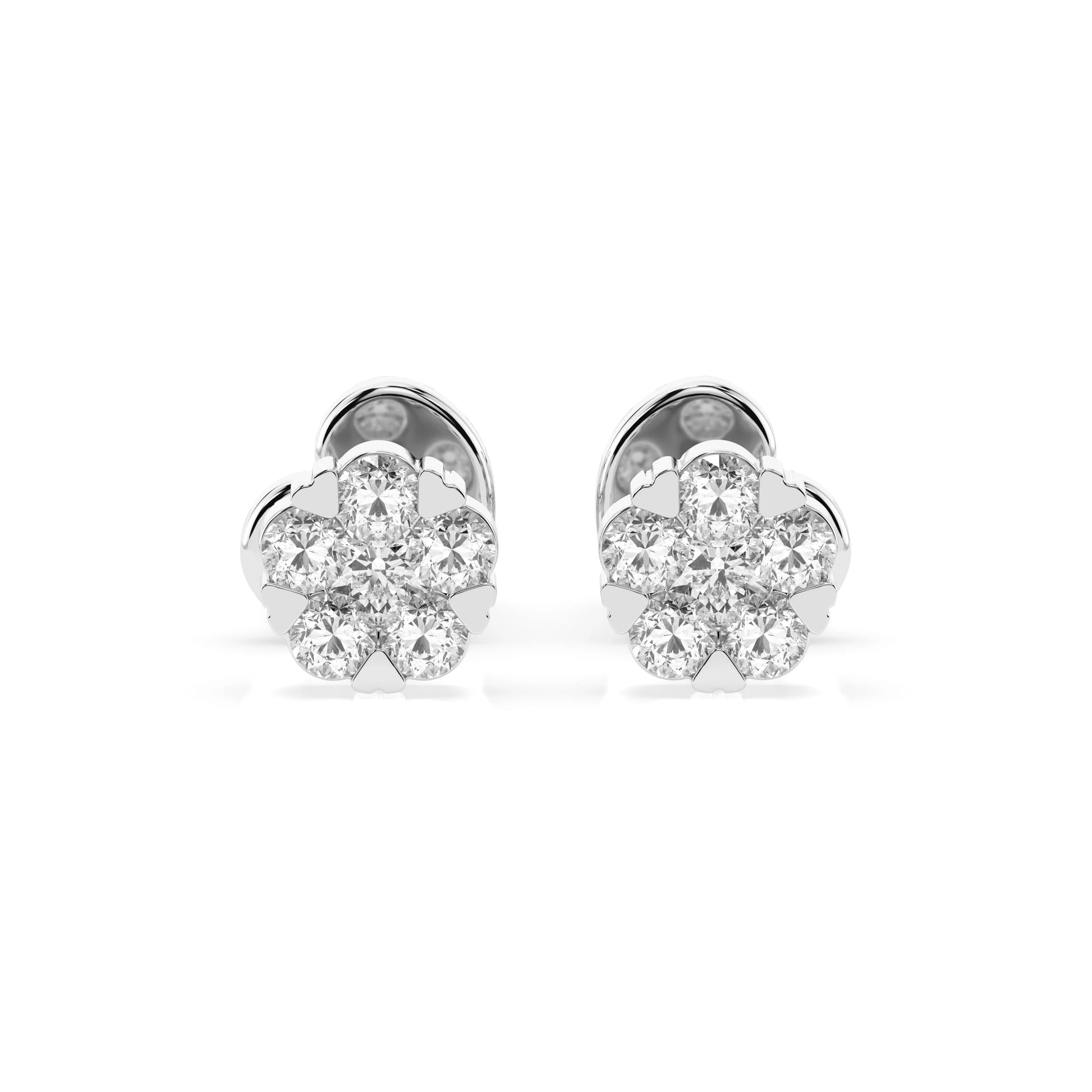 Illusion Earring (Round), 0.03 ct — 102-10015/2(1.5)
