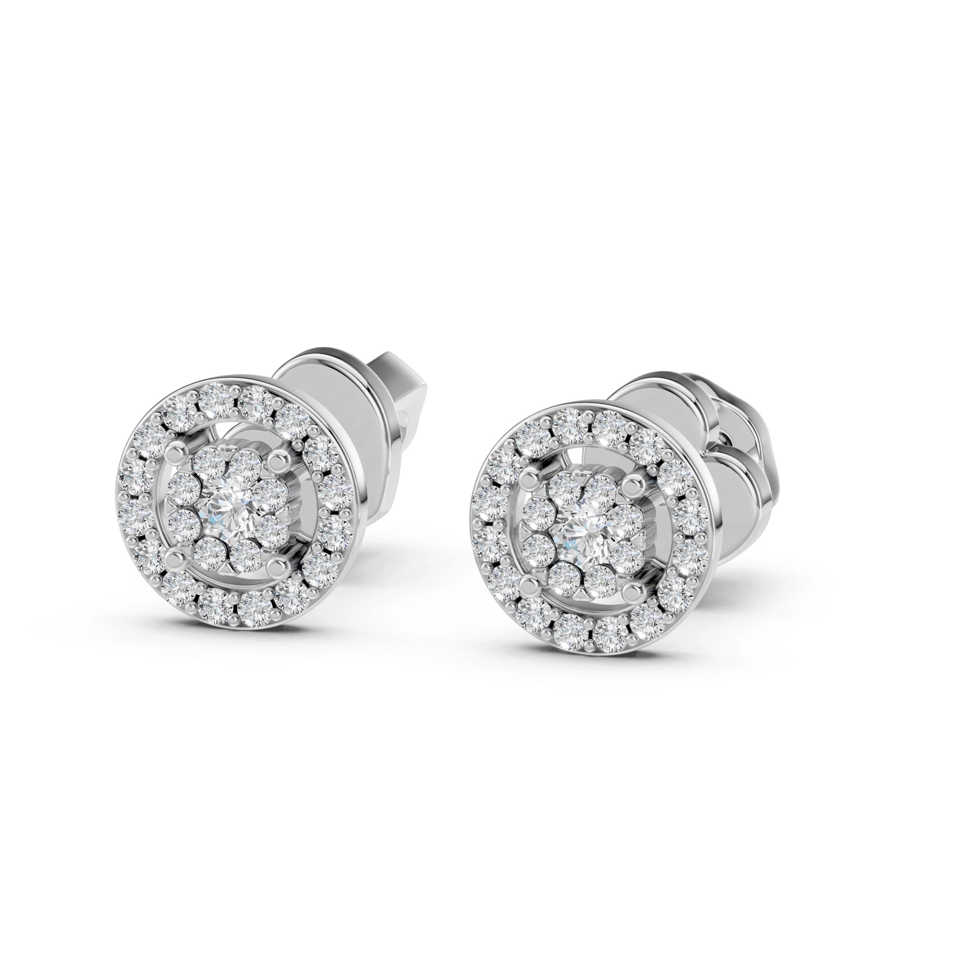 Illusion Earring (Round), 0.06 ct — 102-10018(2.0)