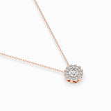 Diamond Eternity Necklace Round 0.1ct by Qutahia Jewellery