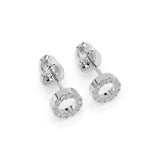 Small Diamond Earrings Round 0.16ct by Qutahia Jewellery