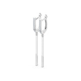 Small Diamond Earrings Round Brilliant 0.13ct by Qutahia Jewellery