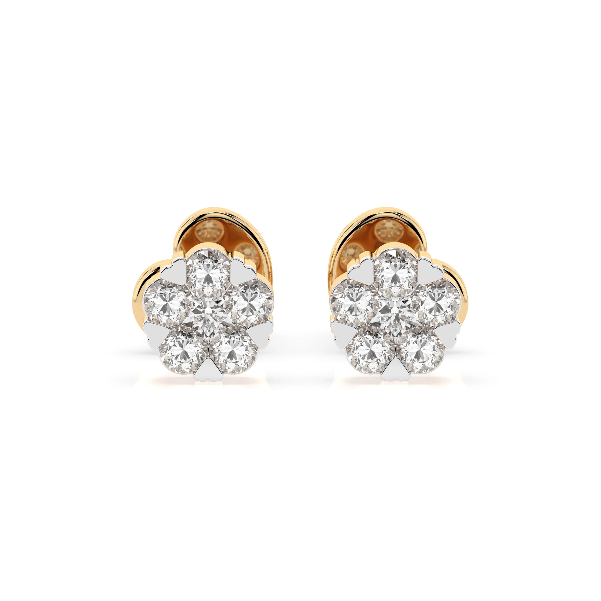 Illusion Earring (Round), 0.03 ct — 102-10015/2(1.5)