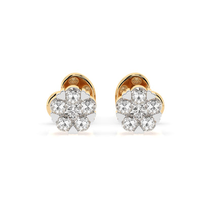 Illusion Earring (Round), 0.03 ct — 102-10015/2(1.5)