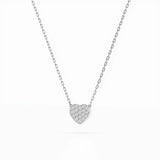 Illusion Diamond Necklace Round 0.09ct by Qutahia Jewellery