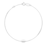 Diamond Bracelet Gold Round 0.06ct by Qutahia Jewellery