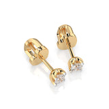 Diamond Stud Earrings Round 0.2ct by Qutahia Jewellery