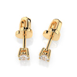 Diamond Stud Earrings Round 0.3ct by Qutahia Jewellery