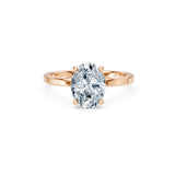 Oval Lab Grown Diamond Solitaire Engagement Ring 2.0ct by Qutahia Jewellery
