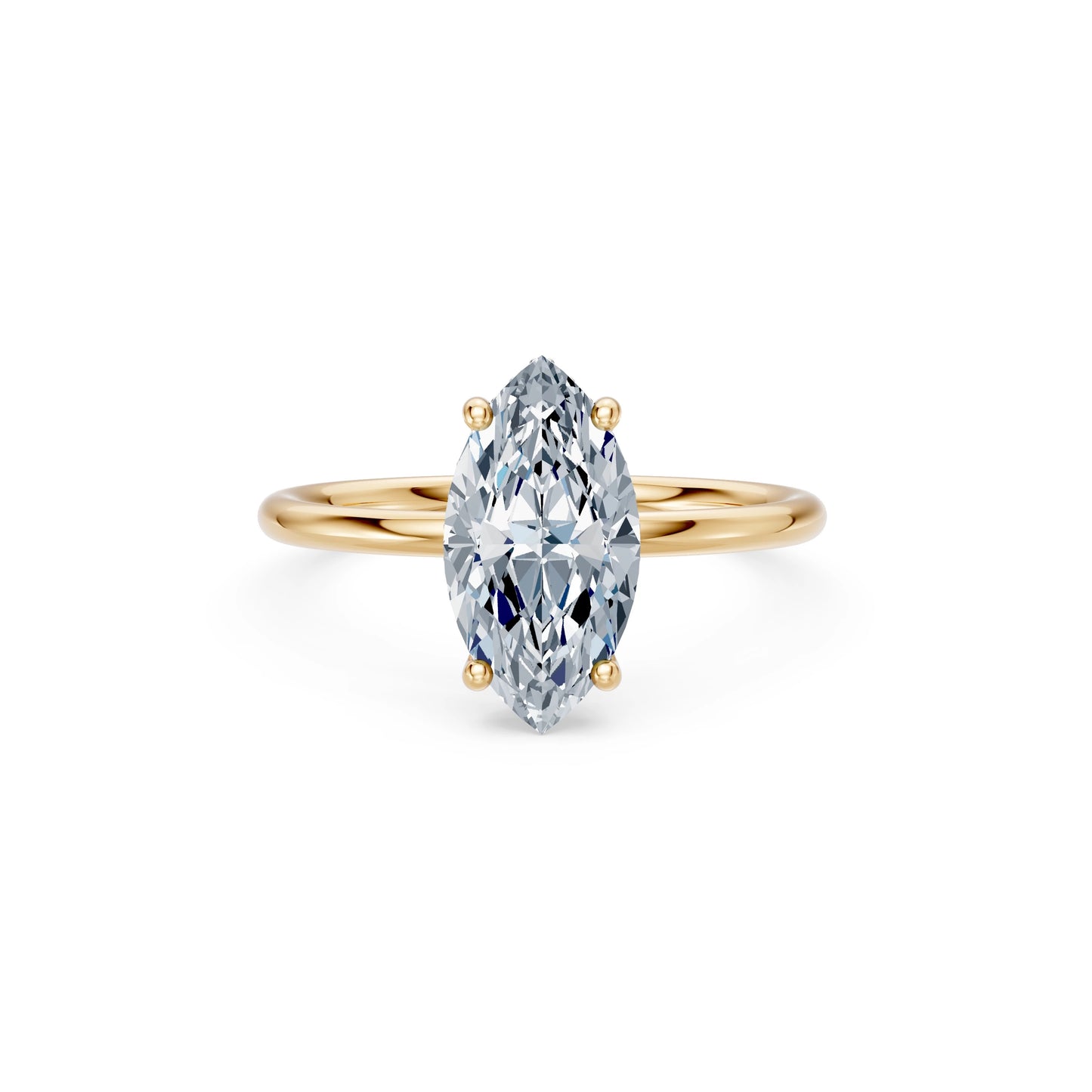 Marquise Lab Grown Diamond Micro Pave Engagement Ring 2.0ct by Qutahia Jewellery