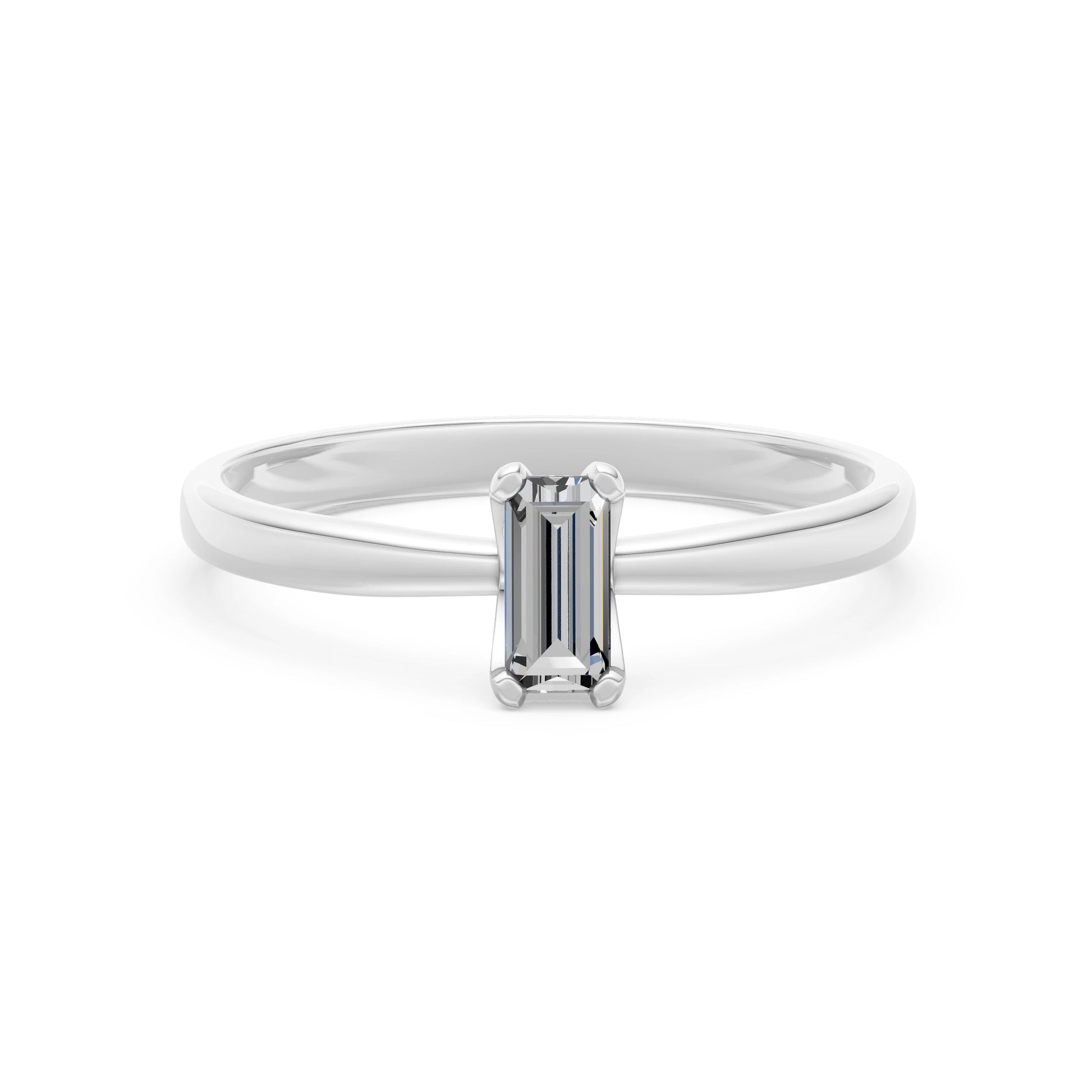 Solitaire Ring, 0.3 ct — 101-10194(0.30)BAQ