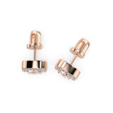Diamond Eternity Earrings Round 0.8ct by Qutahia Jewellery