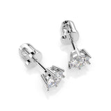 Diamond Stud Earrings Round 0.8ct by Qutahia Jewellery