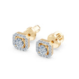 Diamond Eternity Earrings Round Brilliant 0.4ct by Qutahia Jewellery