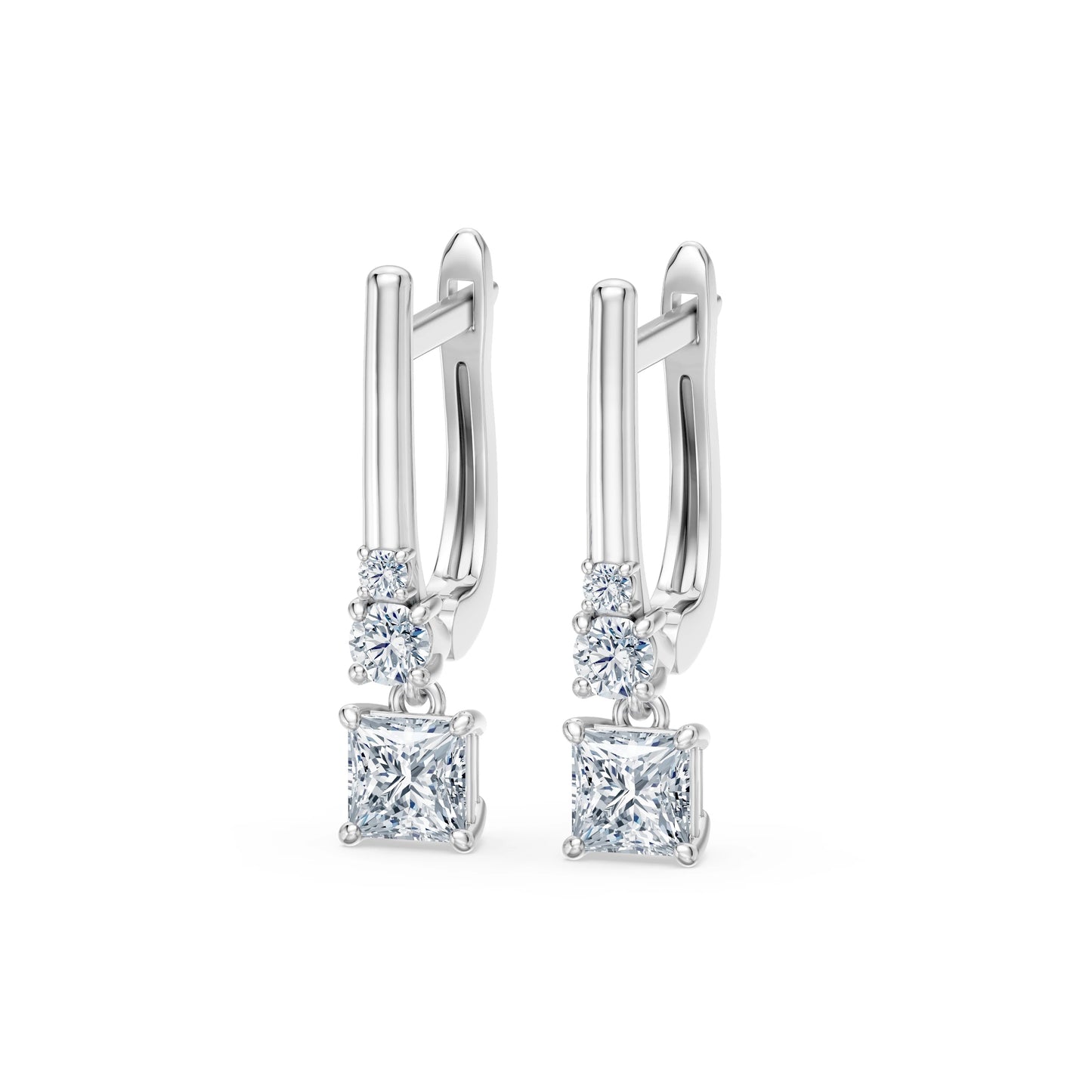 Solitaire Eternity Earring, 0.8 ct — 102-10143(0.40)PR