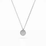 Illusion Diamond Necklace Round 0.23ct by Qutahia Jewellery