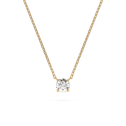 Solitaire Necklace (Round), 0.1 ct — 104-10040(3.0)