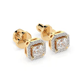 Diamond Eternity Earrings Princess 0.34ct by Qutahia Jewellery