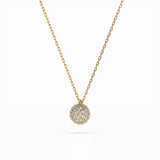 Illusion Diamond Necklace Round 0.23ct by Qutahia Jewellery