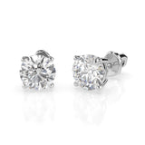 Diamond Stud Earrings Round 2.0ct by Qutahia Jewellery