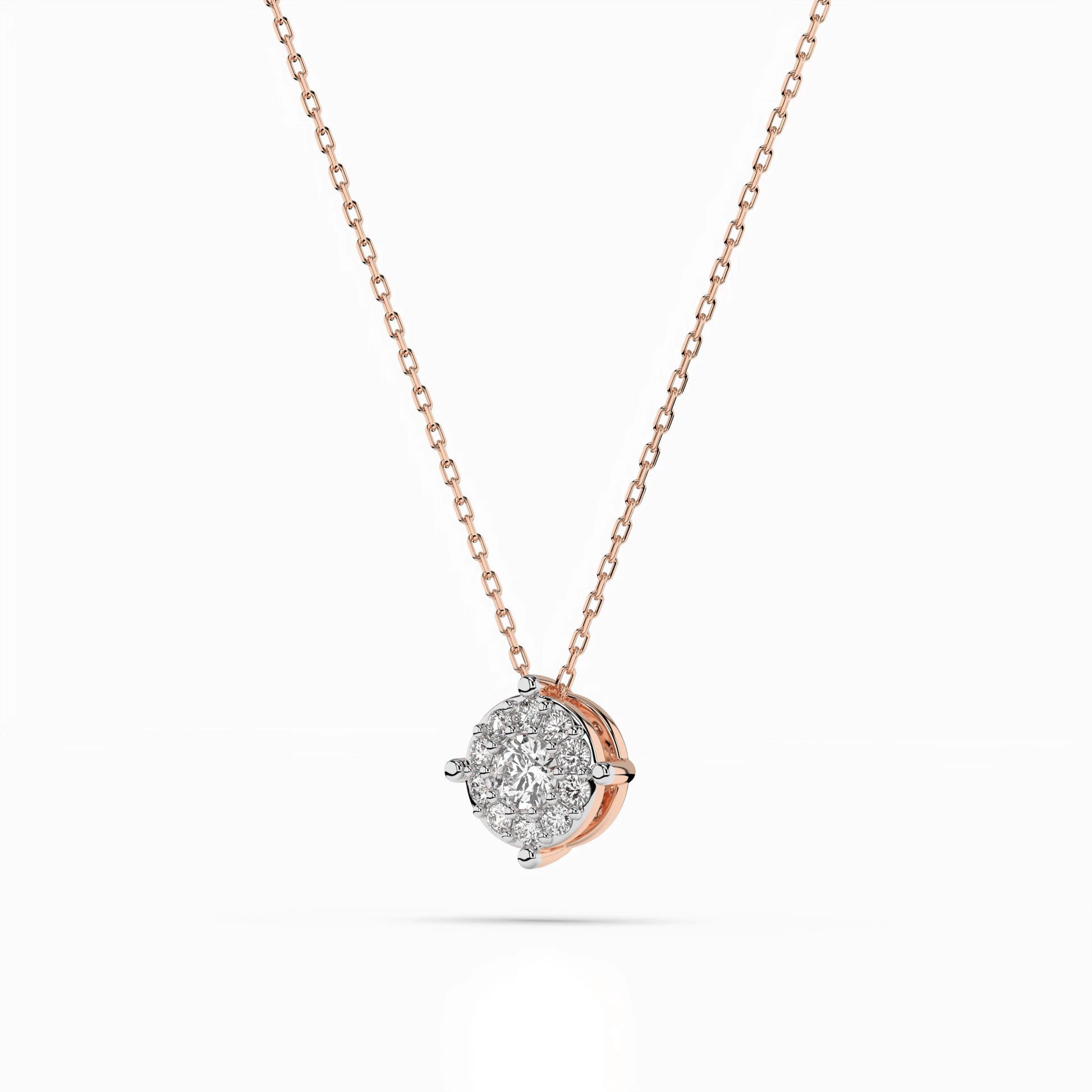 Solitaire Eternity Necklace (Round), 0.1 ct — 104-10001(3.0)