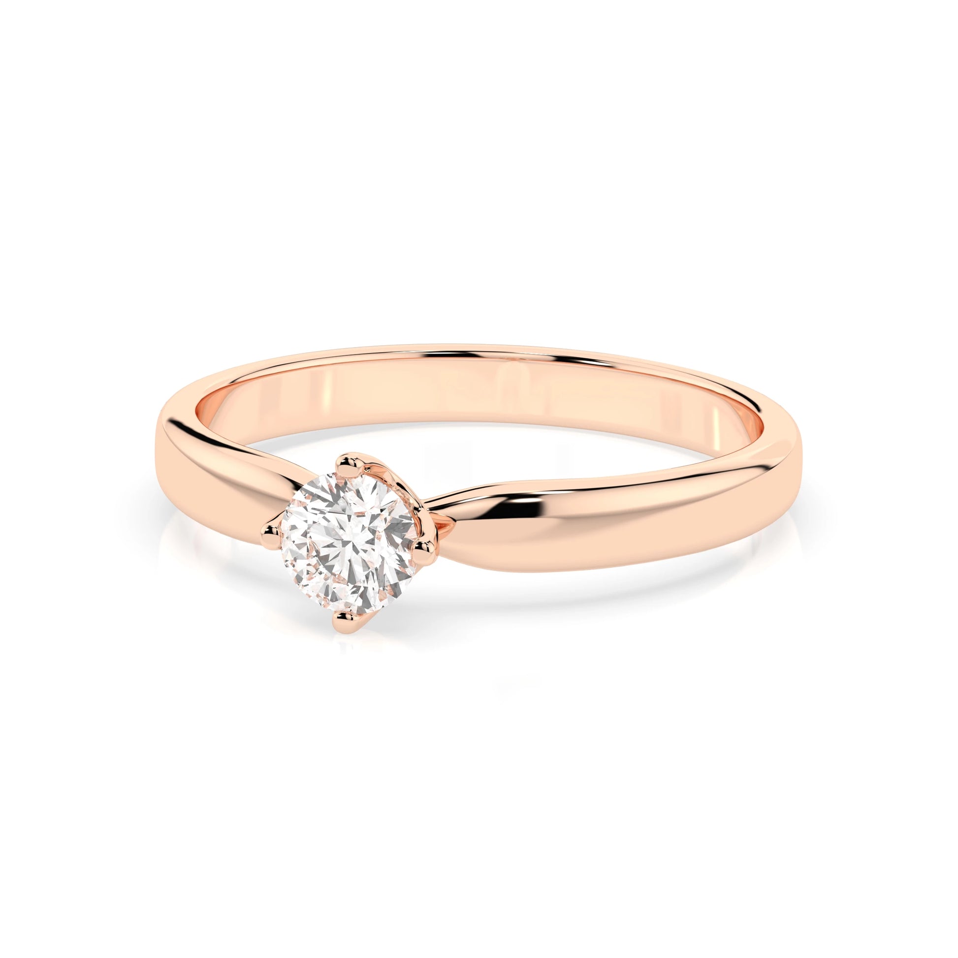 Solitaire Ring (Round), 0.3 ct — 101-10041(4.2)