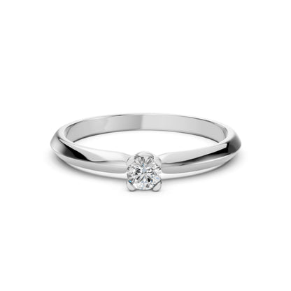 Solitaire Ring (Round), 0.1 ct — 101-10089(3.0)