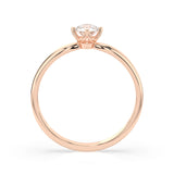 Solitaire Diamond Ring Round 0.25ct by Qutahia Jewellery
