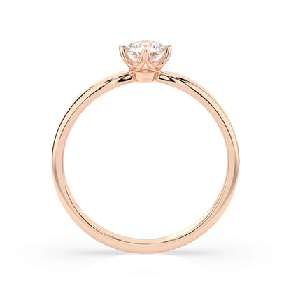 Solitaire Ring (Round), 0.25 ct — 101-10041(4.0)
