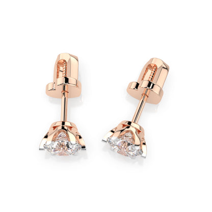 Solitaire Butterfly Earring (Round), 1.0 ct — 102-10040/1(5.1)