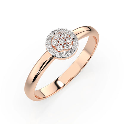 Illusion Ring (Round), 0.08 ct — 101-10072