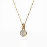 Illusion Necklace (Round), 0.01 ct — 104-10032