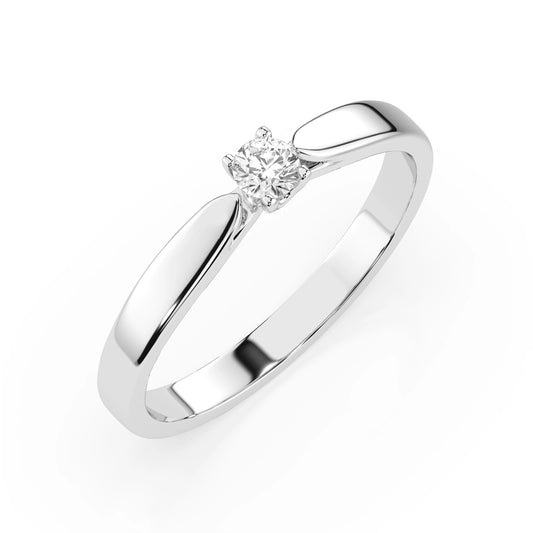 Solitaire Ring (Round), 0.08 ct — 101-10046(2.7)